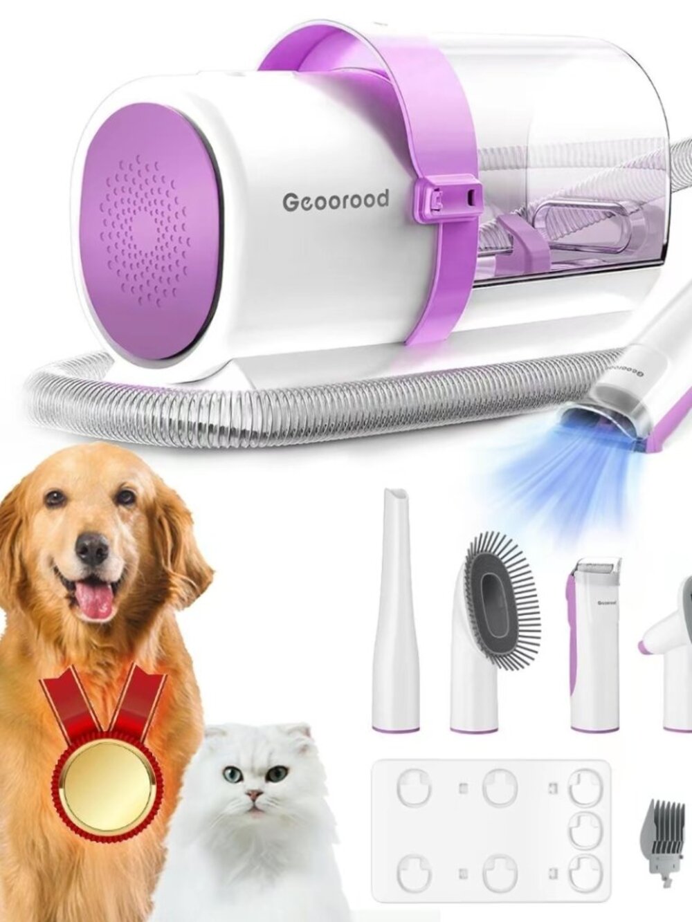 NEW DOG Grooming Kit, Dog Vacuum Brush for Shedding Grooming